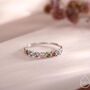 Multicolour Cz Infinity Ring In Sterling Silver, thumbnail 1 of 12