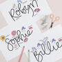 Floral Personalised Name Print, thumbnail 2 of 9