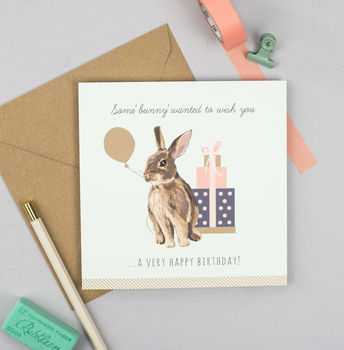 Rabbit Happy Birthday Card, 2 of 2