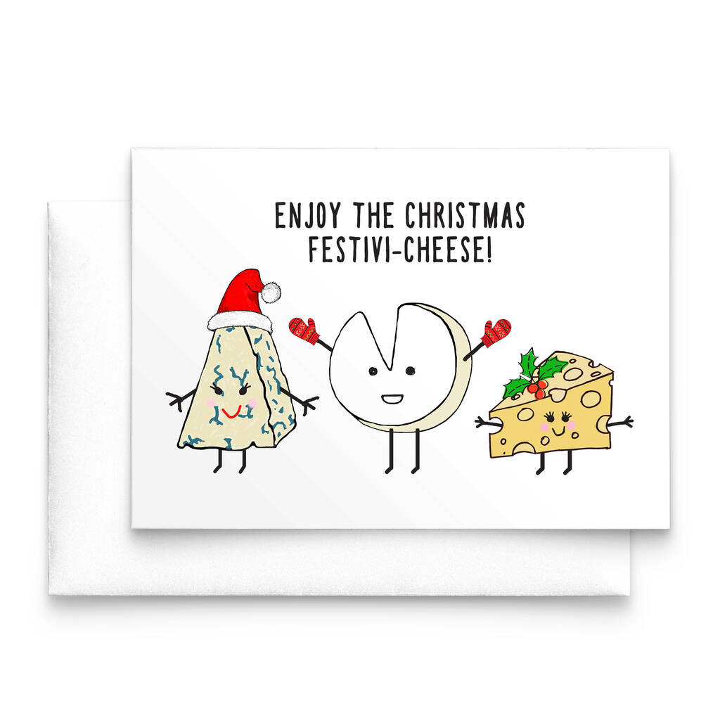 Funny Cheese Christmas Card By Of Life And Lemons