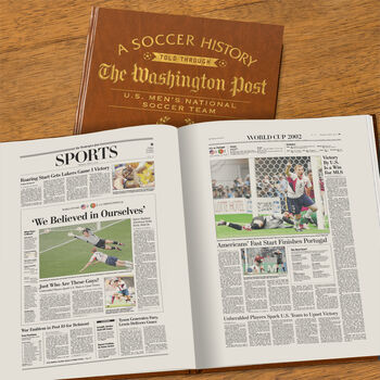 Us Men's Soccer Personalised Gift Newspaper Book, 4 of 10