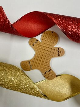 Lego Compatible Christmas Gingerbread Decoration, 2 of 4