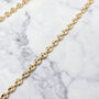 Iconic Coffee Bean Gold Plated Chain Necklace Luxe, thumbnail 5 of 5