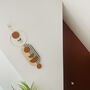 Eucalyptus And Orange Modern Wall Hanging, thumbnail 4 of 5