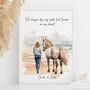 Personalised Horse Memorial Portrait Print Gift, thumbnail 1 of 6