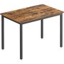 Brown Dining Table Industrial Kitchen Table Room Desk, thumbnail 2 of 7