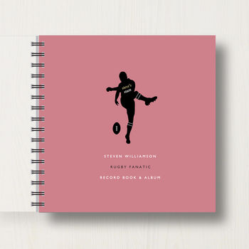 Personalised Rugby Lover's Memory Book Or Album, 8 of 11