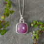 Natural Pink Sapphire Necklace, thumbnail 4 of 4