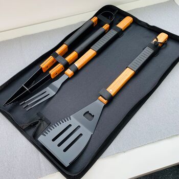 Personalised King Of The Grill Barbecue Tool Set, 3 of 3