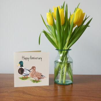 Mr And Mrs Duck Anniversary Day Card, 3 of 3