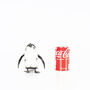Miniature Penguin Metal Sculpture, thumbnail 3 of 10