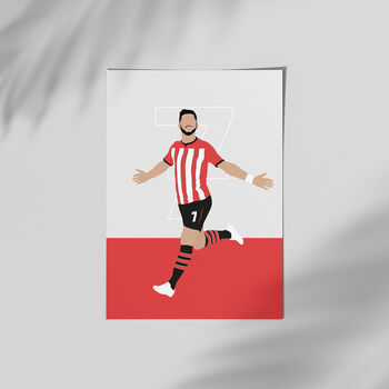 Shane Long Southampton Football Poster, 3 of 3