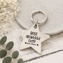 Grandad Keyring, Personalised Chunky Star, thumbnail 1 of 3