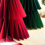Colourful Folklore Christmas Tree Paper Decorations X Four, thumbnail 4 of 4