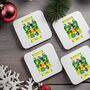 Set Of Four Coat Of Arms Coasters – Personalised Gift, thumbnail 6 of 6