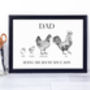 Personalised Chicken Family Print, thumbnail 2 of 2