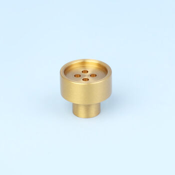 G Decor Luxury Solid Brass Button Door Knobs, 2 of 5