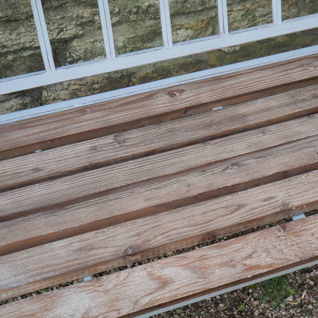 Vintage Grey Garden Bench By Life Of Luxury