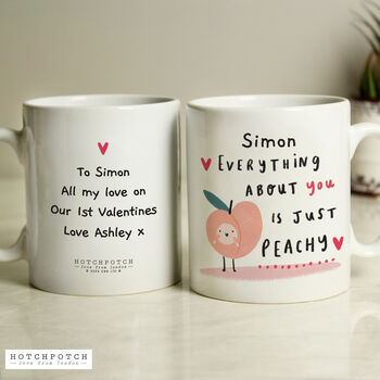 Funny Valentines Gifts Tea Mug Peachy, 6 of 6