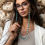 Glasses Chain Jade Green And Teal Chunky Acrylic Chain, thumbnail 9 of 12