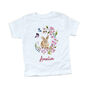 Personalised My First Easter Floral Bunny T Shirt Gift, thumbnail 3 of 12