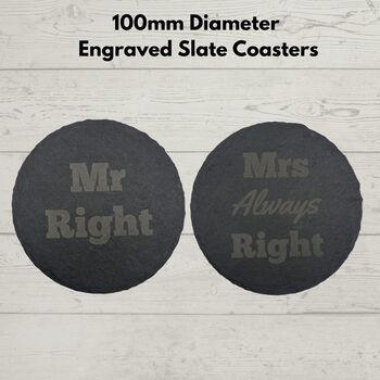Vino Coco Champagne Gift Set With Mr And Mrs Slate Coasters Perfect For Anniversaries And Wedding Presents, 3 of 8