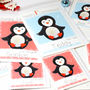 Personalised Penguin Baby 1st Christmas Card, thumbnail 5 of 8