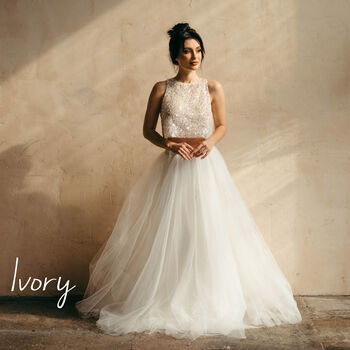Grey Maxi Skirt Tulle Bridal Skirt, 7 of 12