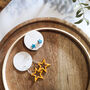 Leather Star Drop Earrings, thumbnail 1 of 12