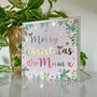 Superstar Christmas Mum Card Gold Foil, thumbnail 2 of 5