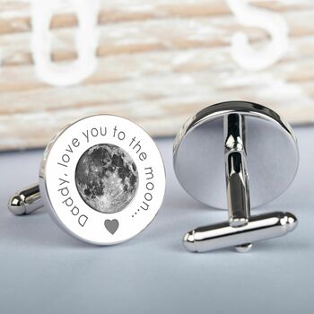 Personalised 'Daddy, Love You…' Silver Cufflinks, 2 of 2