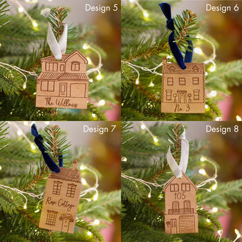 Personalised Wooden House Decoration, 7 of 9