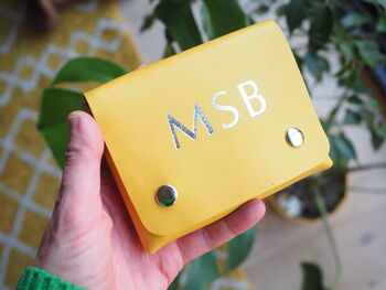 Uno Card Holder In Coloured Leather, 7 of 8