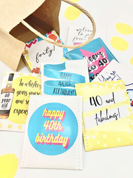 40th Birthday Tea Gift Set | Milestone Birthday, 10 of 12