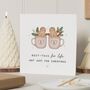 Personalised Gingerbread Best Friend Christmas Card, thumbnail 1 of 6