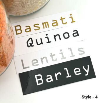 Custom Pantry Label Stickers For Kitchen Storage Jars, 8 of 9