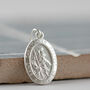 Oval St Christopher On Leather Necklace, thumbnail 4 of 8