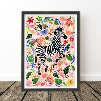 Zebra Nursery Art Print, 10 of 11