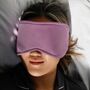 Lavender Soft And Breathable Tencel Unisex Sleep Mask, thumbnail 1 of 8
