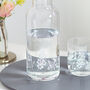 Personalised Birth Flower Carafe And Glass Set, thumbnail 2 of 5