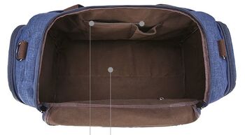 Vintage Look Canvas Duffel Weekend Bag, 10 of 10