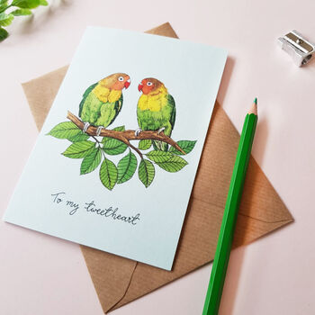 'To My Tweetheart' Lovebirds Card, 2 of 2