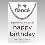 Curb Chain A Gift Just To Say Happy Birthday To Fiancé, thumbnail 2 of 6