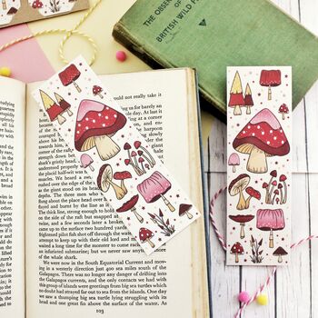 Fairytale Magical Mushroom Bookmarks Set Of Two, 6 of 6