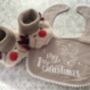 'My First Christmas' Bib And Booties Gift Set, thumbnail 2 of 7