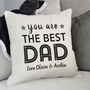 Personalised Best Dad Cushion, thumbnail 2 of 4