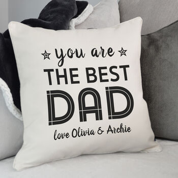 Personalised Best Dad Cushion, 2 of 4