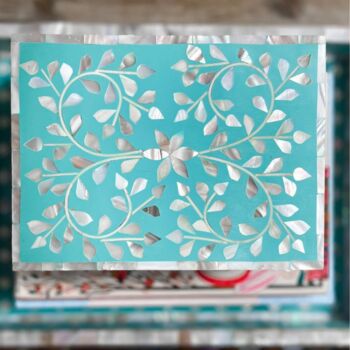 Mother Of Pearl Jewellery Box | Turquoise, 4 of 4