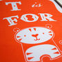 T Is For Tiger Alphabet Print, thumbnail 3 of 3