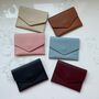 Personalised Soft Faux Leather Button Popper Card Holder Wallet Purse, thumbnail 2 of 8